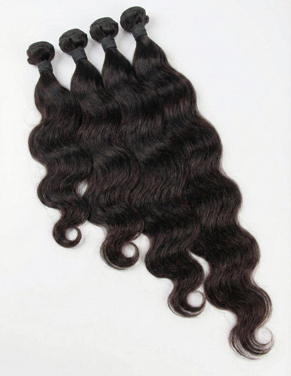 Brazilian Water Waves Natural Hair – 28 Inch Full Lace Frontal, 13 x 4